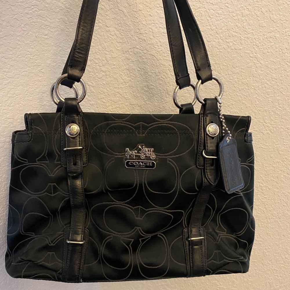 Black coach purse